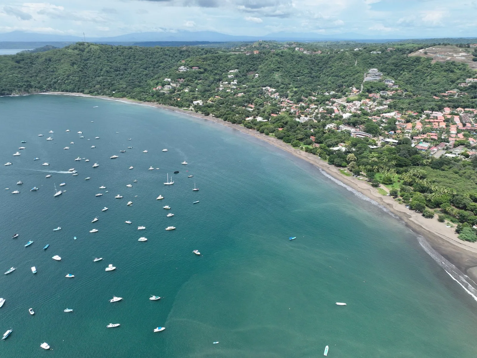Vista aérea de la bahía de Playas del Coco, Guanacaste