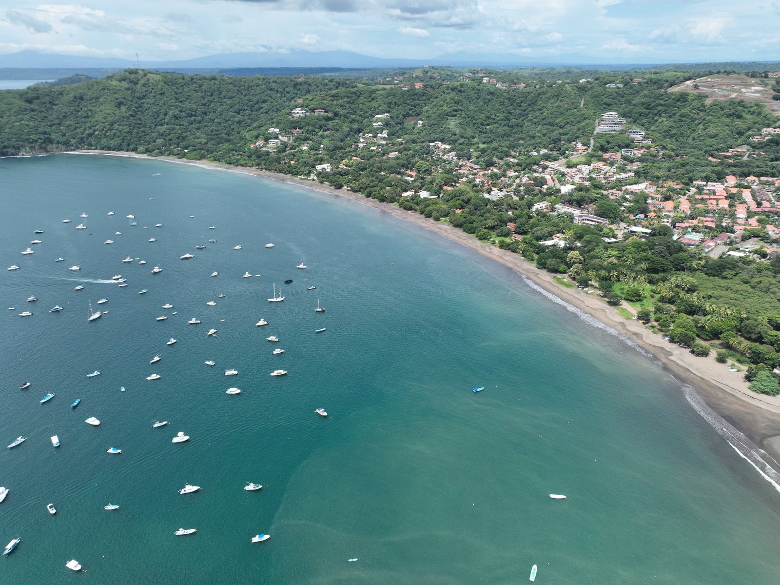 Vista aérea de la bahía de Playas del Coco, Guanacaste